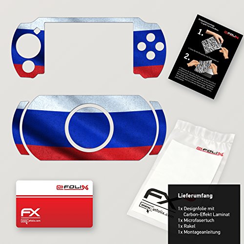 Sony PSP-E1000 / E1004 עיצוב עור דגל רוסיה מדבקה מדבקה עבור PSP-E1000 / E1004