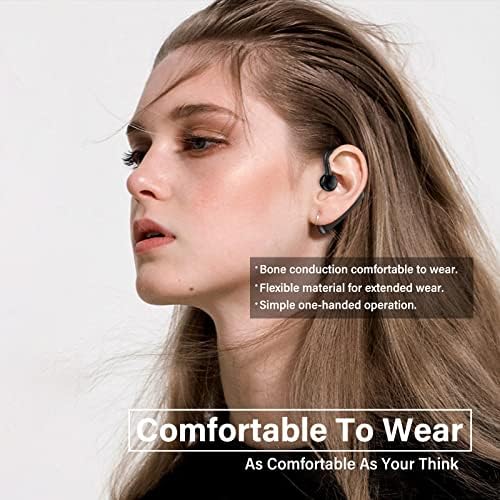 אוזניות הולכת עצם Mosonnytee אוזניות Bluetooth אוזניות אימון אוזניים פתוחות עם אוזניות Bluetooth אלחוטיות