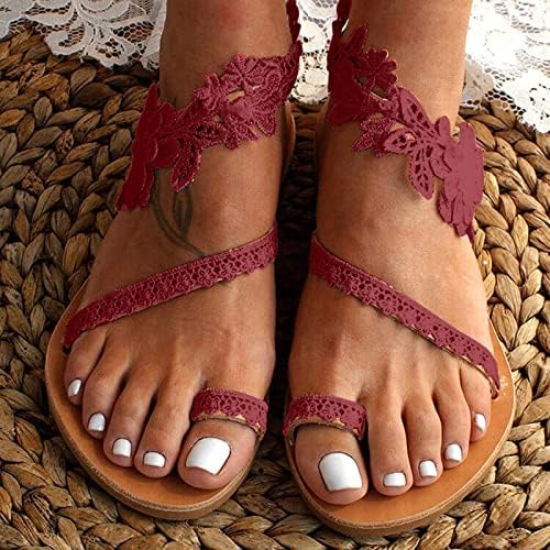 סנדלים רומאים נשים נעלי מים חוף כפכפים כפכפים בוהן פתוחה החלקה-על נעלי בית אופנה בתוספת גודל מגלשות הנעלה של