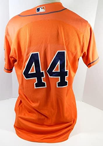 2013-19 יוסטון אסטרוס 44 משחק נעשה שימוש בכתום ג'רזי לוחית הוסרה 46 DP25523 - משחק גופיות MLB משומשות