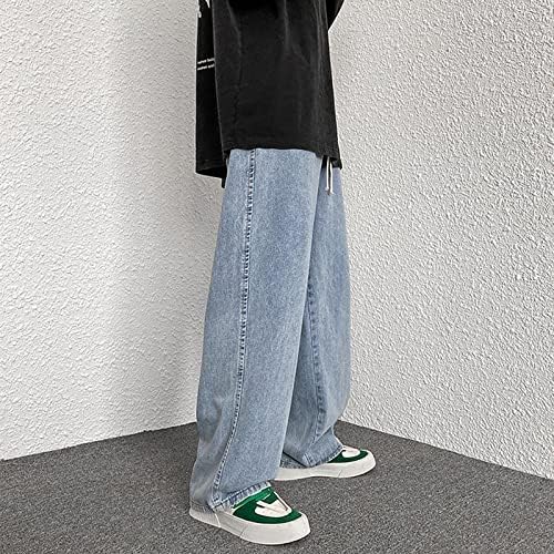 Diyago מכנסי ג'ינס רחבים גברים ישר רגל רחבה נוער נוער וינטג 'בגדי רחוב היפ הופ אופנתי מעצב מכנסיים ארוך מכנס