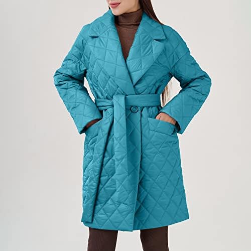 מעילים קלים לנשים בצבע אחיד לנשים בצבע אחיד של שרוול ארוך ז'קט כותנה סתיו וז'קט חורף