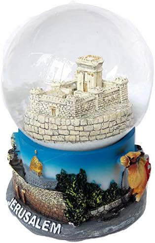Snowdome ישראל Templ של ירושלים שלג גלוב שני מקדש שני הולנד 93 ממ