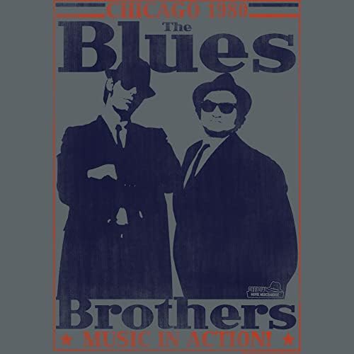 סרטי האחים בלוז שנות ה -80 האחים בלוז שיקגו 1980 חולצות שרוול קצר למבוגרים
