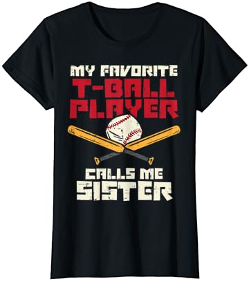 שחקן הכדורגל המועדף על אחות בייסבול משפחת אגם נערות נערות חולצת טריקו