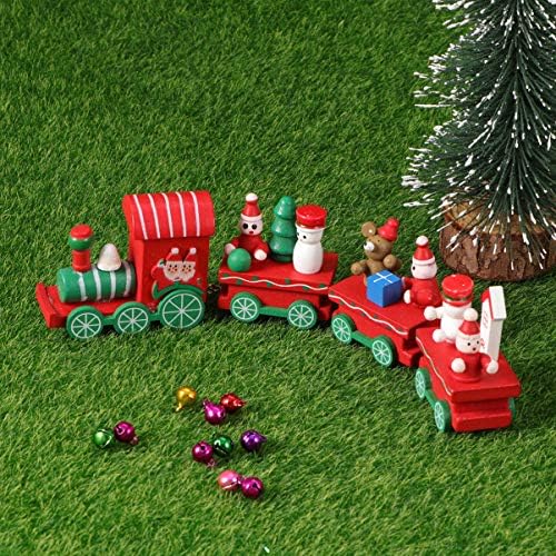 ילדים עם סעיף קריקטורה צעצוע כיפת חג המולד רכבת, הפלאות סביב גן ילדים, רכבת בית עגול גן חג המולד דקור, קישוט