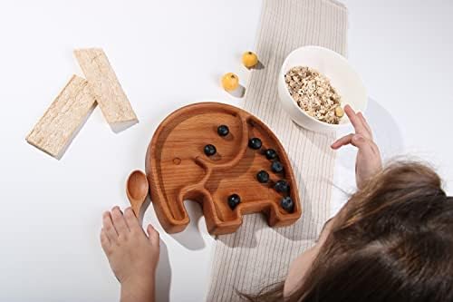 פיל וודי פופינס - כל צלחות עץ של אשור טבעיות, צלחות פעוטות, צלחות ילדים, צלחות ילדים, צלחות צהריים, צלחות אוכל,