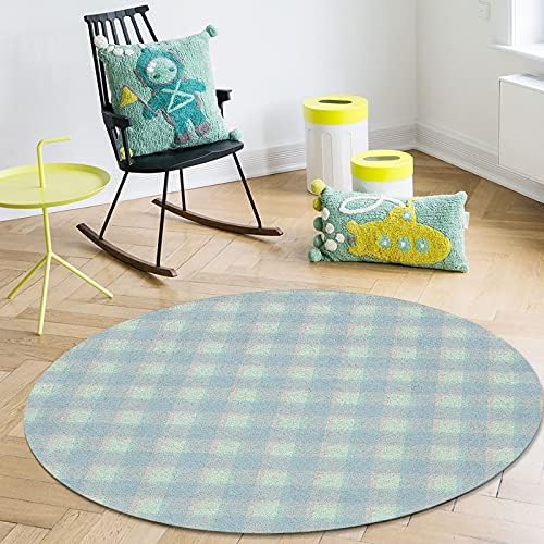 שטיח שטח עגול גדול לחדר שינה בסלון, שטיחים 6ft ללא החלקה לחדר ילדים, מחצלת רצפת שטיח רחיצה אלגנטית