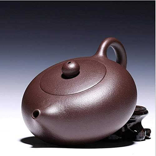 קומקום תה סגול חרס, ערכת תה מודרנית בעבודת יד, מתאימה לתיק קומקום בצבע אחיד ביתי