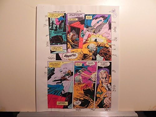 קומיקס בלשי באטמן וינטג ' 643 אמנות צבעונית חתומה אדריאן רוי עם סי. או. אפג15