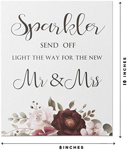 פרחוני לשלוח את חתונה סימן כרטיס, צבעי מים פרחי חתונה קבלה סימני יציאה
