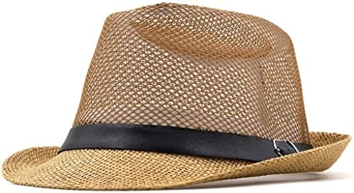 Czdyuf כובע פנמה פשוט כובעי שמש קיץ לנשים גברים חוף קש קש.