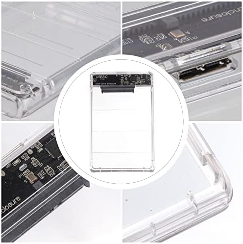 מארז מחשב נייד 1 מחשב אחסון ברור קשיח אינץ מקרה דיסק סגנון צמר נייד כדי מחזיק כונן אקראי סנטימטרים פלסטיק