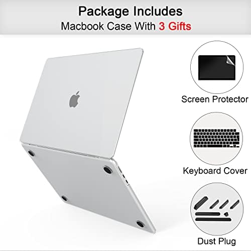 Chashenha עבור MacBook Air 13.6 אינץ 'שוחרר 2022 מארז מחשב נייד פלסטיק קשיח עם מגן מקלדת ומגן