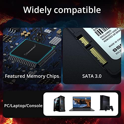 Somnambulist SSD 240GB SATA III 6GB/S כונן מצב מוצק פנימי 2.5 ″ 7 ממ קריאה מהירות עד 550MB/S 3D NAND למחשב