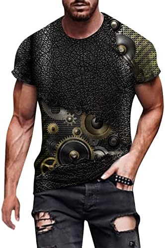 חולצות טריקו של שרוול קצר של XXBR לחולצות שרוול קצר, חולצות מודפסות גרפיות 3D אביב אביב קיץ צוואר צווארון