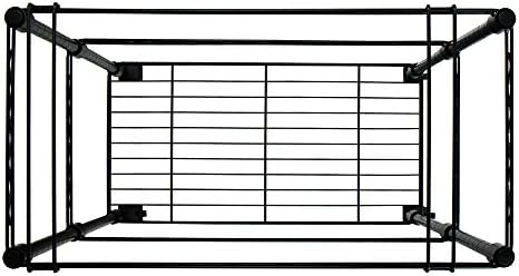 אושןסטאר 2 קומות מתכת מתגלגל קובץ עגלת, 24 ב, שחור