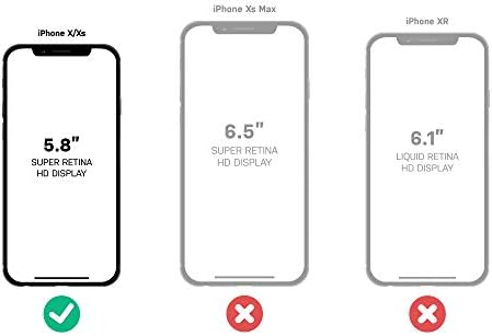 מקרה Otterbox Defender סדרה ללא מסך מארז לאייפון XS ו- iPhone X - אריזה קמעונאית - שחור