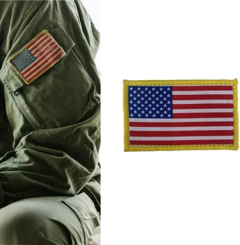 טלאי דגל אמריקאים, טלאי תרמיל טקטי פרימיום עם וו ולולאה, טלאי לז'קטים מכסים מכנסיים, טלאי דגל ארהב