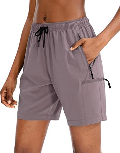 מכנסי מטען לנשים של Santiny לנשים מכנסיים קצרים בקיץ קלים מהירים לנשים מטיילים גולף אתלטי עם כיסי