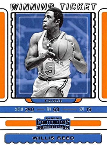 2019-20 מתמודדים של פאניני כרטיס זכייה מס '13 וויליס ריד ניו יורק ניקס ניקס NBA כרטיס מסחר בכדורסל