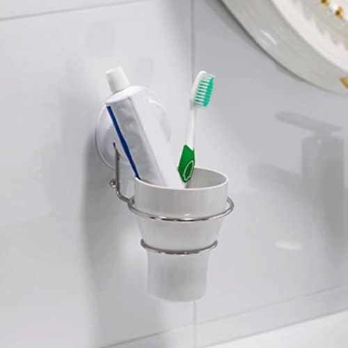 STOBAZA 1 PC למחזיק מתלה אמבטיה כוס יניקה כוס יניקה מברשת שיניים מברשת משחת שיניים קיר תער פלסטיק ומותקן