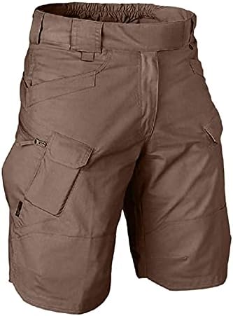 מכנסיים קצרים של מטען ארוג Wenkomg1 לגברים, מותניים אלסטיים מזדמנים באורך ברך אורך ברך אתלטי מכנסיים קצרים