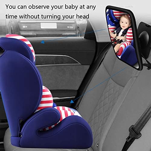 מושבי רכב לתינוקות של Cydzsw מראה אחורית מראה, מראה מכונית לתינוק למושב הפונה לאחור, רישום יסודי ילודים
