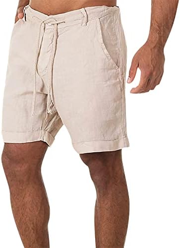 גזעי פשתן כותנה של Wenkomg1 גזעי כותנה לגברים גזעים מזדמנים סגנון היפי נושם מכנסיים קצרים נושמים