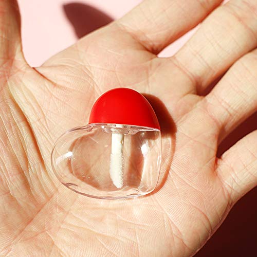 אקוק 5 יחידות 5 מיליליטר בקבוק ריק של גלוס בצורת לב, קופסת שפתון עשה זאת בעצמך בעבודת יד לשימוש