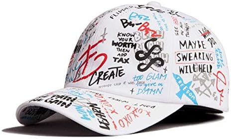 מעצבת פליפר גרפיטי כובע בייסבול כותנה כותנה לגברים נשים, כובע kpop w/עקומה שולי, מתכווננת