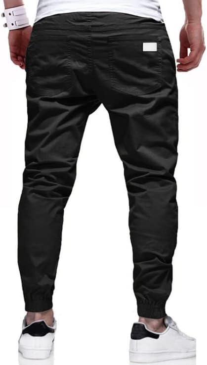 מכנסי מטען מזדמנים של Aifarld מכנסי מכנסי כותנה של מכנסי טרנינג מטיילים לטיולי טיולים חיצוניים עבודת ריצה של