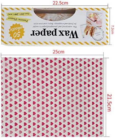 גיליונות נייר מזון לוקסשיני 100 יחידות 2 קופסאות אוכל שעווה נייר רולגר בורגר כריך גיליון עטיפת גריז עטיפת