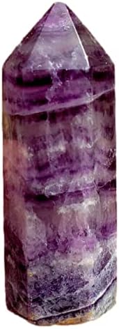 פלואוריט טבעי נקודת עמידה מלוטשת מטאפיזית ריפוי גביש אבן חן דגימה כיתה - פלואוריט 2