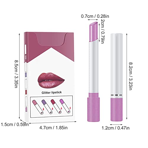 הקשר עור שפתון 4 מקוטב סט שינוי ארוך שפתון סטי קטיפה - שפתיים טמפרטורת לנשים קרם לחות של שפתון