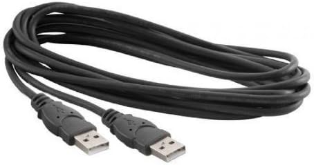 ניאון USB2.0 כבל זכר לשחור זכר - 300 סמ