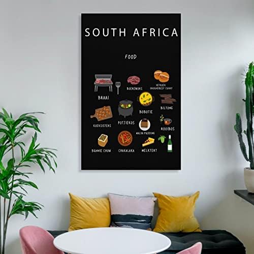 פוסטר של אוכל דרום אפריקאי מינימליסטי פוסטרים פוסטרים אוכל מסעדת מטבח פוסטר פוסטר אמנות קיר בד