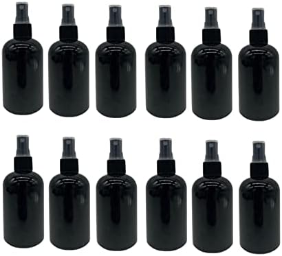 חוות טבעיות 4 עוז בקבוקי בוסטון שחורים ללא תשלום-12 חבילות מיכלים ריקים למילוי חוזר-מוצרי ניקוי שמנים אתריים