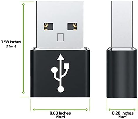 USB-C נקבה ל- USB מתאם מהיר זכר התואם ל- Alcatel Plus 12 עבור מטען, סנכרון, מכשירי OTG כמו מקלדת,