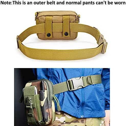 חובה כבדה של גברים טקטי טקטי הישרדות חגורת המותניים המותניים ציד צבאי טיולים עם אבזם פלסטיק