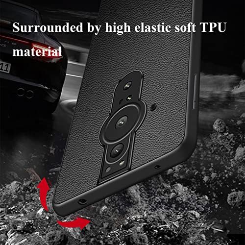 מארז Ltlghyl עבור Sony Xperia Pro-I, מארז טלפוני עור מקורי דק עם הגנת מצלמה נגד מכסה אחורי רך TPU Shell For Sony