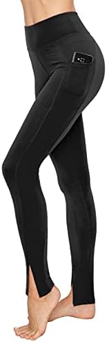 חותלות יוגה נשים תמיד - מותניים גבוהים פרימיום מוצק רך מכנסיים למותניים גבוהות מכנסיים