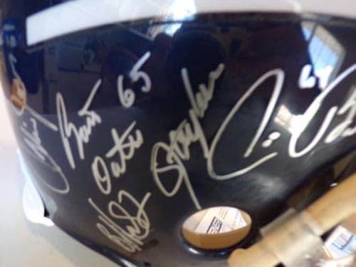 הקבוצה חתמה על חתימת ניו יורק ג ' יינטס 1986 סופרבול קסדה שטיינר מוסמך-חתימות