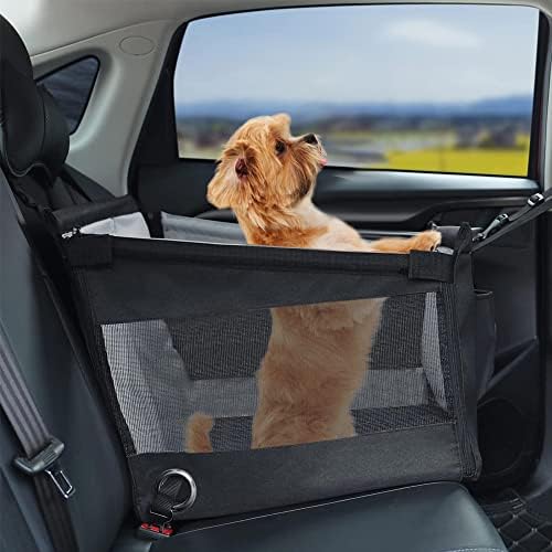 מושב מכונית כלבים לכלבים קטנים בינוניים, 19x אטום 19 אינץ 'אטום למים נשלפים מכונית מושב מכונית עם חיות מחמד