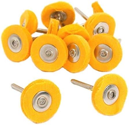 דריק 20 מחשב צהוב כותנה ליטוש מרוט גלגל מברשת מתאים עבור חור תכשיטנים