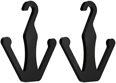 קולבי מדף נעלי ספורט שחור 2 יחידות נעלי אקריליק קולבים מגפי וו כפול מתלה ייבוש מתלה מגבות אופניים