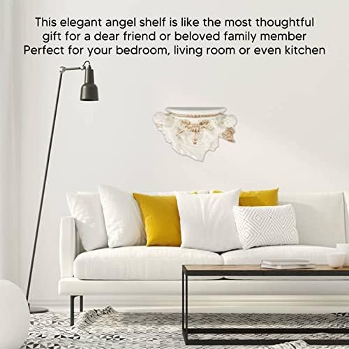 מתלה לקישוט FDIT, מדף קיר מלאך יפהפה אירופי לחדר שינה
