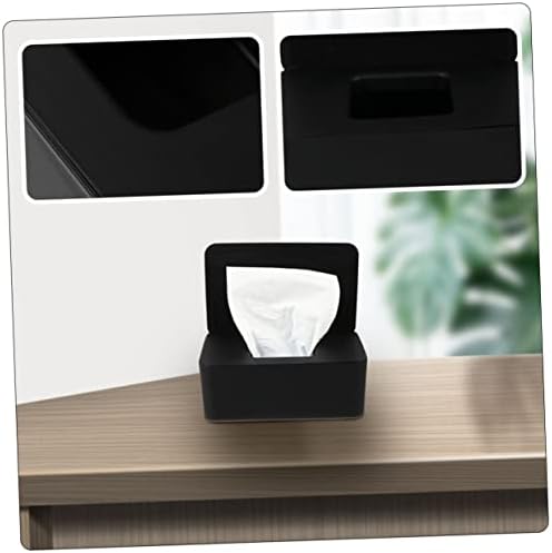 קופסת נייר קופסת קופסת 2 יחידות עם קופסת מכסה עם מכסה אחסון דקורטיבי מגבונים רטובים מיכל שולחן כתיבה מארז מיכל