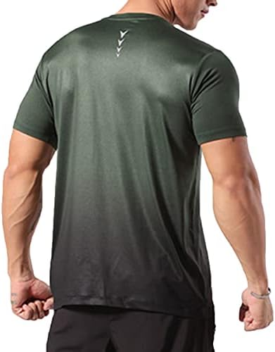 Magiftbox Mens Mencle Alastic Spandex אימון קל משקל שרוול קצר חולצות חדר כושר זיעה טי T61T62