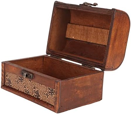 מארז תכשיטים רטרו קופסת תכשיטים Hztyyier עם אביזרי אחסון שולחניים בסגנון מזרחי נייד.